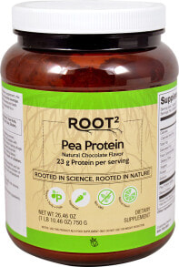 Plant-based Protein Vitacost ROOT2 Pea Protein - Non-GMO and Gluten Free Chocolate -- 23 g Protein per serving - 26.46 oz (1 lb 10.46 oz)