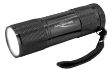 Handheld Flashlights Ansmann Action COB LED, Hand flashlight, Black, Aluminium, IPX3, COB LED, 175 lm