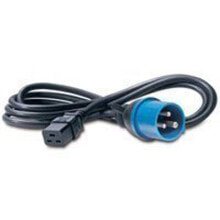 Accessories for sockets and switches 346.112 3m C19-Koppler IEC 309 Schwarz - Blau Stromkabel - Cable - Current/Power Supply