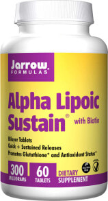 Antioxidants Jarrow Formulas Alpha Lipoic Sustain® with Biotin -- 300 mg - 60 Tablets