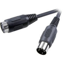 Cables & Interconnects SP-7869800, 5-pin DIN, Male, 5-pin DIN, Female, 1.5 m, Black