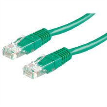 Cable channels ROLINE UTP Cat.5e 10m networking cable Green Cat5e U/UTP (UTP)
