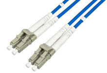 Cable channels Alcasa LW-P8503 fibre optic cable 50 m LC OM3 Blue