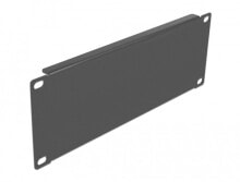 Accessories for telecommunications cabinets and racks DeLOCK 66661, Blind panel, Black, Metal, 2U, China, 25.4 cm (10")
