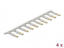 Accessories for telecommunications cabinets and racks DeLOCK 66727, Stainless steel, 20/24, Gold, -40 - 105 °C, 4 pc(s), Polybag