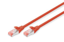 Cables & Interconnects Digitus Cat6 S-FTP, 0.5m networking cable Red SF/UTP (S-FTP)