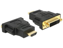 Cables & Interconnects DeLOCK 65467 cable gender changer HDMI DVI 24+5 Black