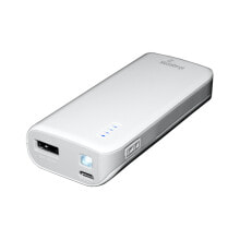 Rechargeable batteries MediaRange MR751 power bank Lithium-Ion (Li-Ion) 5200 mAh Grey, White