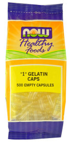 NOW Healthy Foods "1" Empty Gelatin Caps -- 500 Capsules