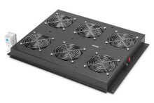 Gaming PC Coolers and Cooling Systems Digitus DN-19 FAN-6-SRV-B hardware cooling accessory Black