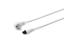 Wires, cables Microconnect PE010818W, 1.8 m, Power plug type F, C5 coupler, 250 V, White