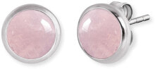 Earrings Серебряные серьги с розовым кварцем ERE-RQ-ST