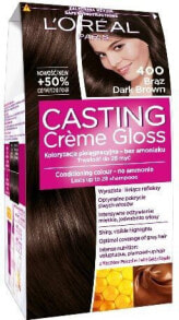 Hair Dye Casting Creme Gloss Krem koloryzujący nr 400 Brąz
