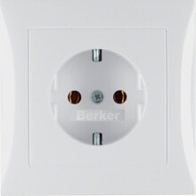 Sockets, switches and frames Hager 47428989, Type F, White, Duroplast,Plastic, 250 V, 16 A, 50 - 60