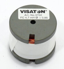 Transformers Visaton VS-FC4.7MH. Type: Electronic lighting transformer, Product colour: Grey,White. Length: 4 cm, Width: 40 mm, Height: 31 mm