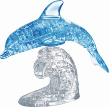 Pz. 3D Crystal Delfin blau 95T.
