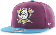 Mens Ball Caps '47 Brand Snapback No Shot Cap - NHL Anaheim Ducks Purple